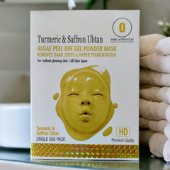 TURMERIC & SAFFRON UBTAN ALGAE PEEL-OFF GEL POWDER MASK 125 GM
