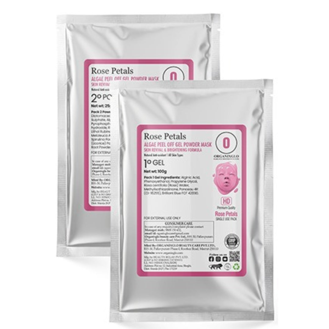 ROSE PETALS ALGAE PEEL-OFF GEL POWDER MASK 125 GM