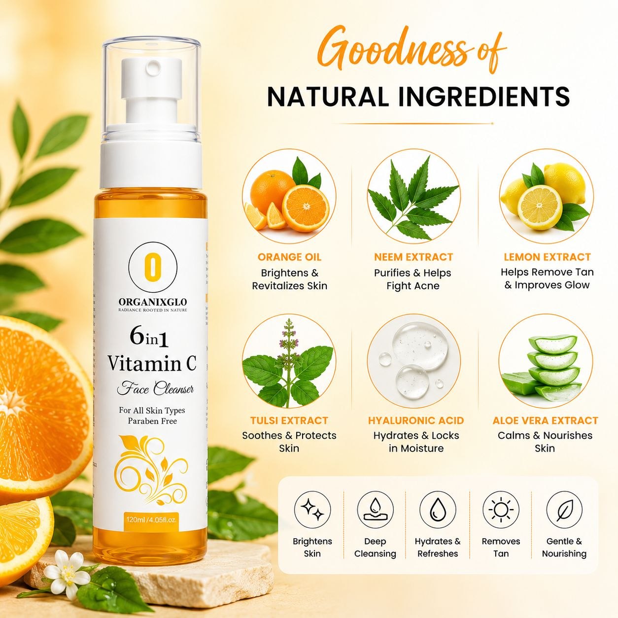 6 IN 1 MULTI VITAMIN FACE CLEANSER 120 ML