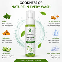 Derma+ Face Wash with Neem & Turmeric 120ml