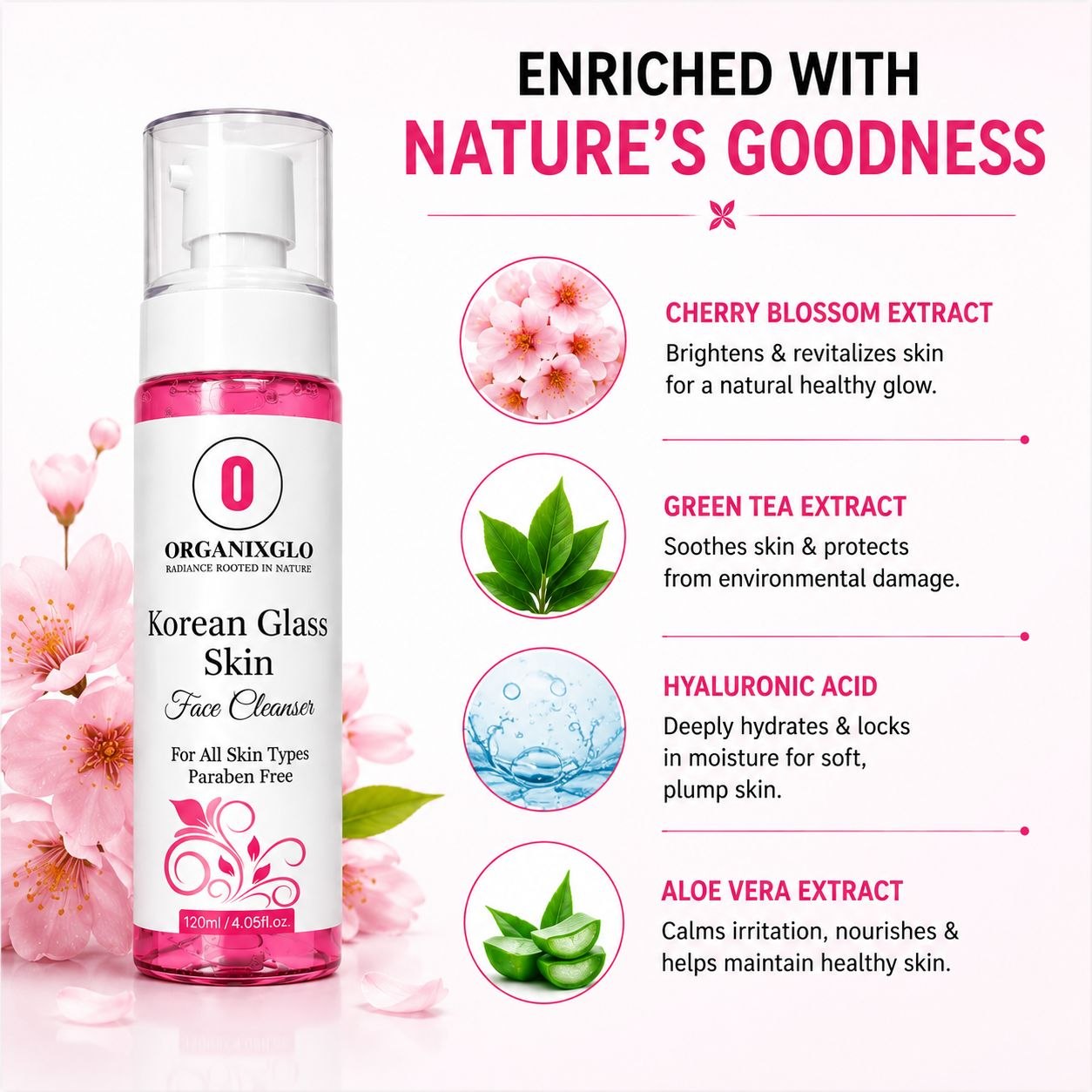 KOREAN GLASS SKIN FACE CLEANSER 120ML