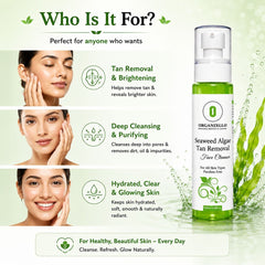 SEAWEED ALGAE TAN REMOVAL FACE CLEANSER 120 ML