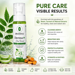Derma+ Face Wash with Neem & Turmeric 120ml