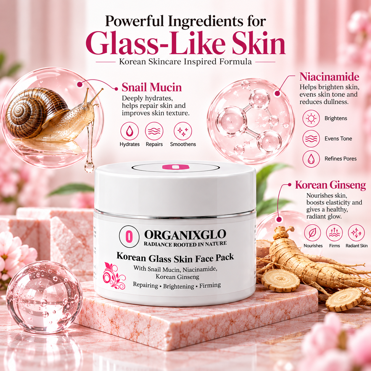 KOREAN GLASS SKIN FACE PACK 200 GM