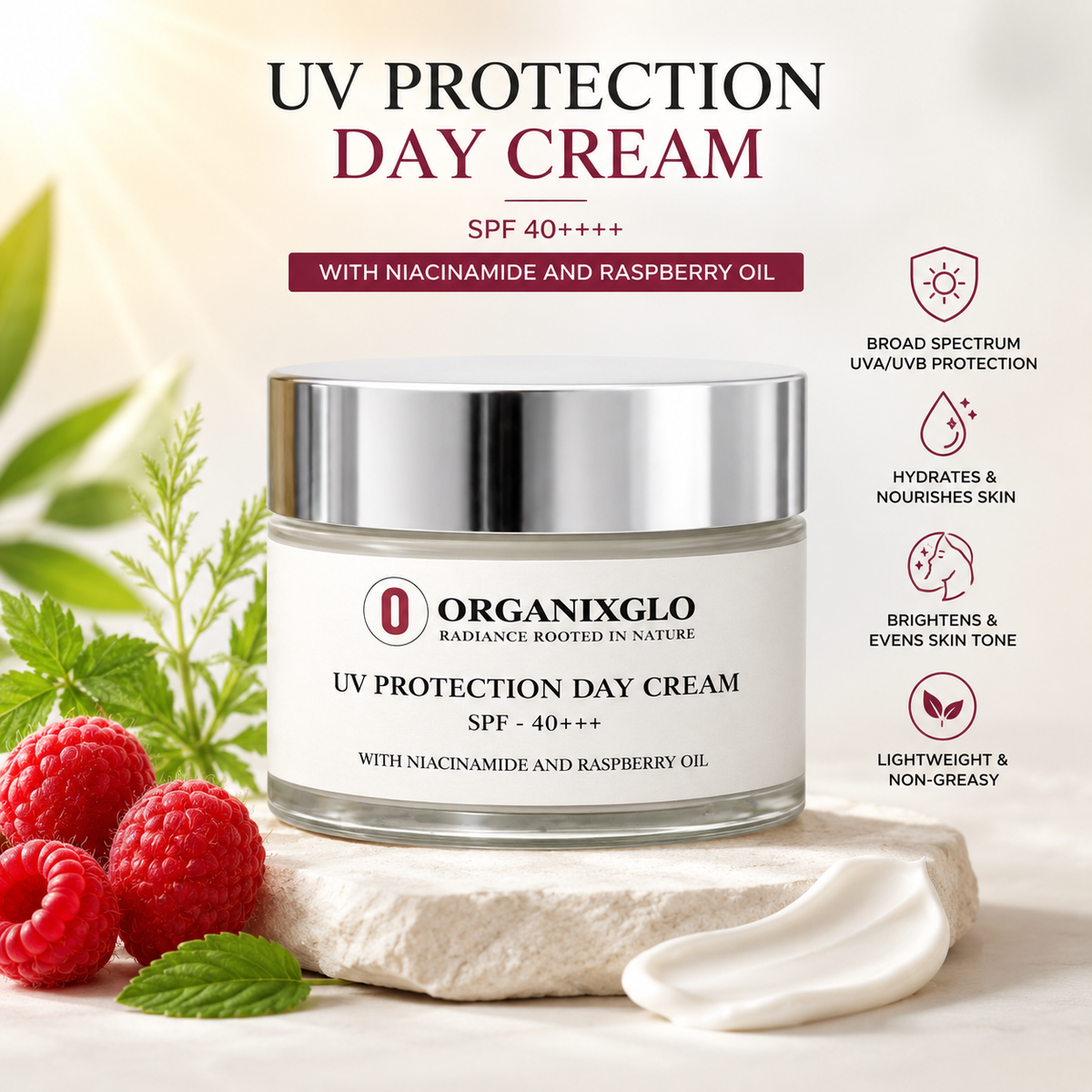 UV PROTECTION DAY CREAM WITH SPF 40 PA++++
