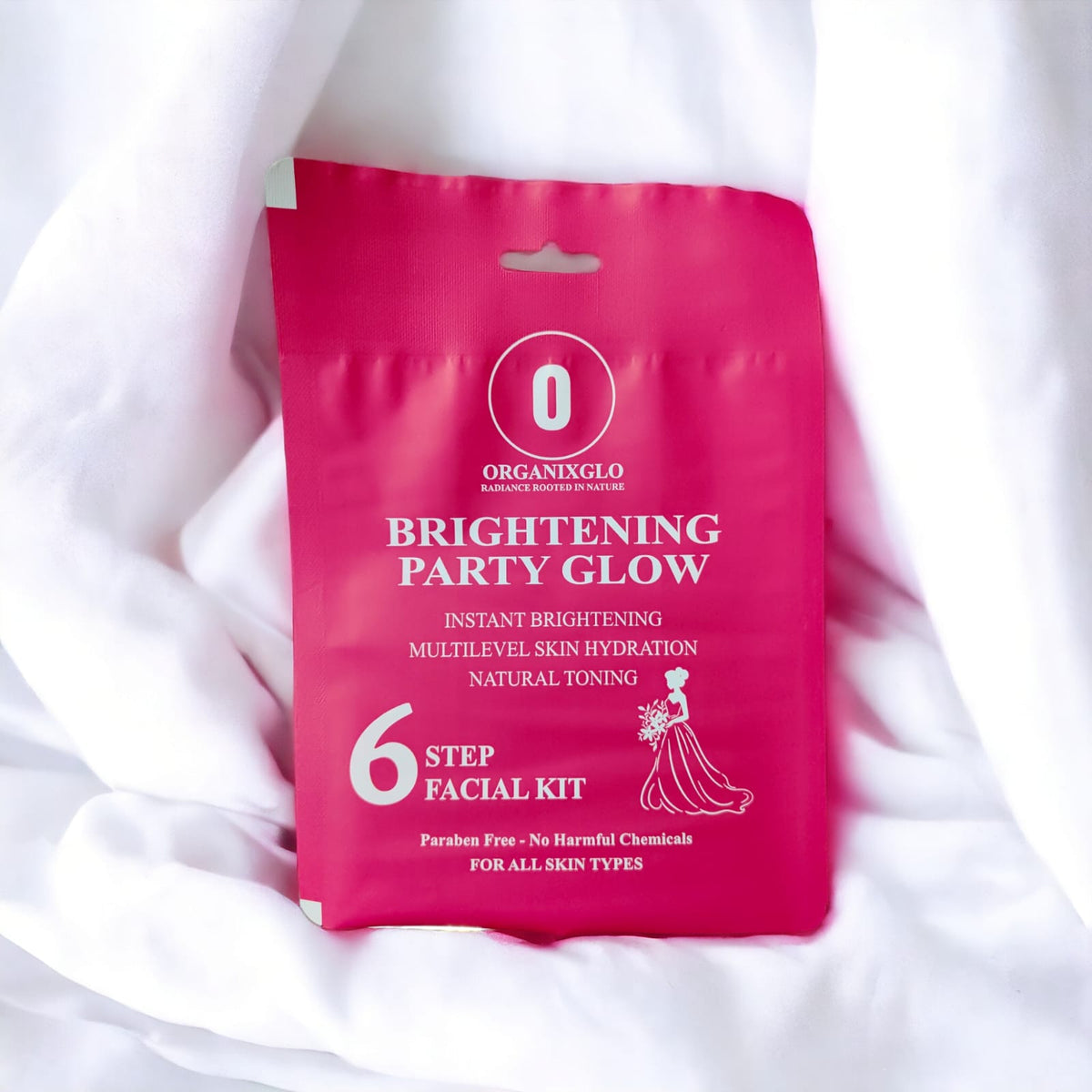 ORGANIXGLO BRIGHTENING PARTY GLOW FACIAL KIT 43 GM